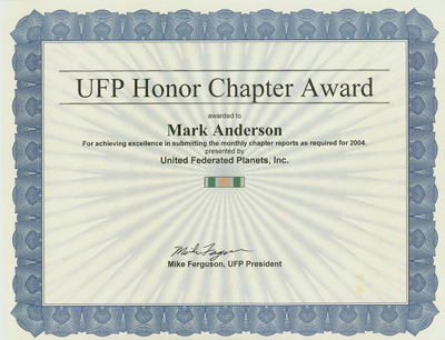 Perfect reporting award UFP